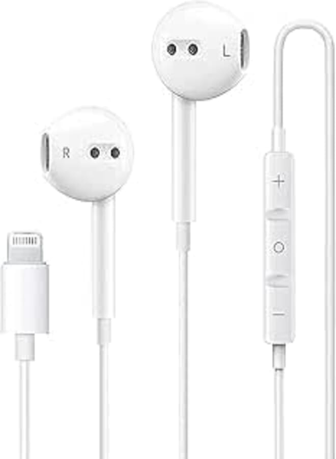 Sonix Tech Wired Earphones for iPhone, White